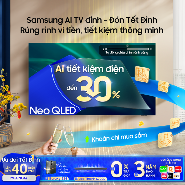 Thăng hạng màn hình Samsung AI TV, nhận khuyến mãi lớn đón Tết đỉnh- Ảnh 4.