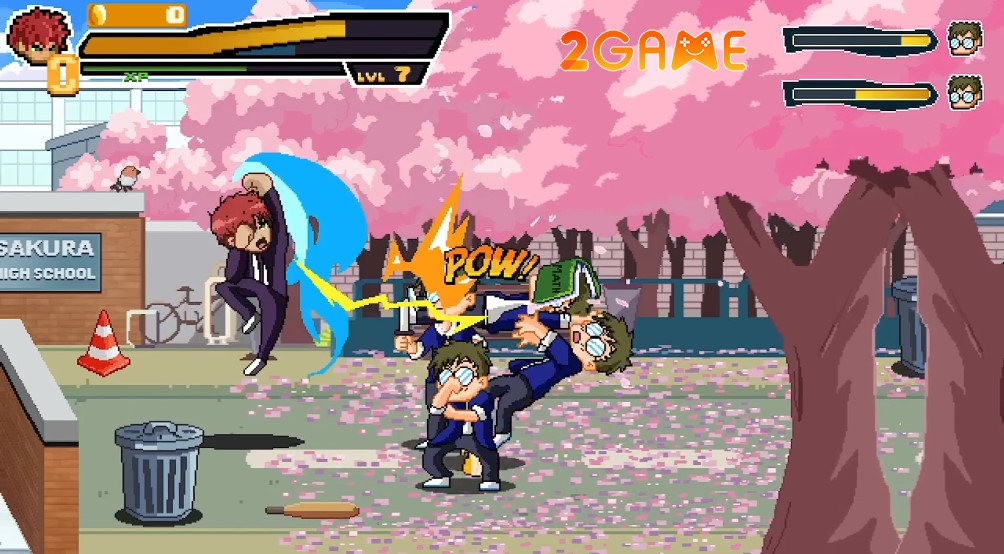 game arcade beat em up  School Hero