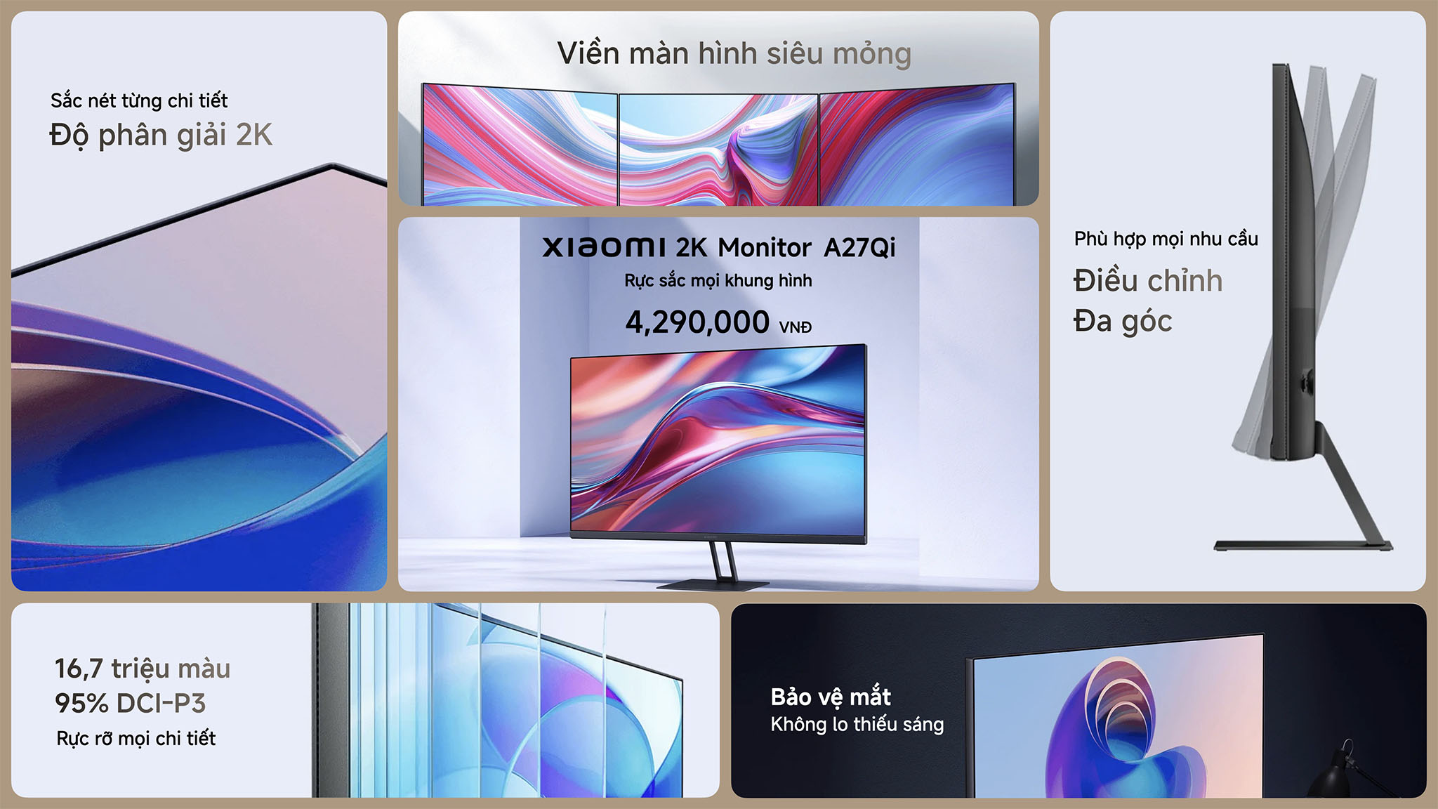 Xiaomi ra mắt màn hình 2K 27 inch 100Hz giá chính hãng chưa tới 4 triệu đồng- Ảnh 4.