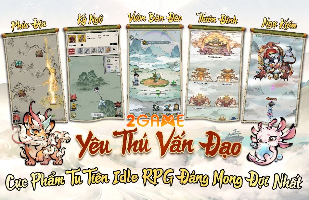 tựa game Idle RPG mở rương  Yêu Thú Vấn Đạo