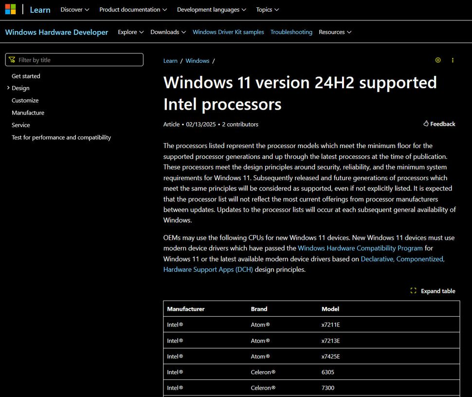 Microsoft thông báo Windows 24H2 sẽ không còn hỗ trợ hàng loạt CPU Intel đời cũ từ thế hệ 8 đến 10?- Ảnh 1.