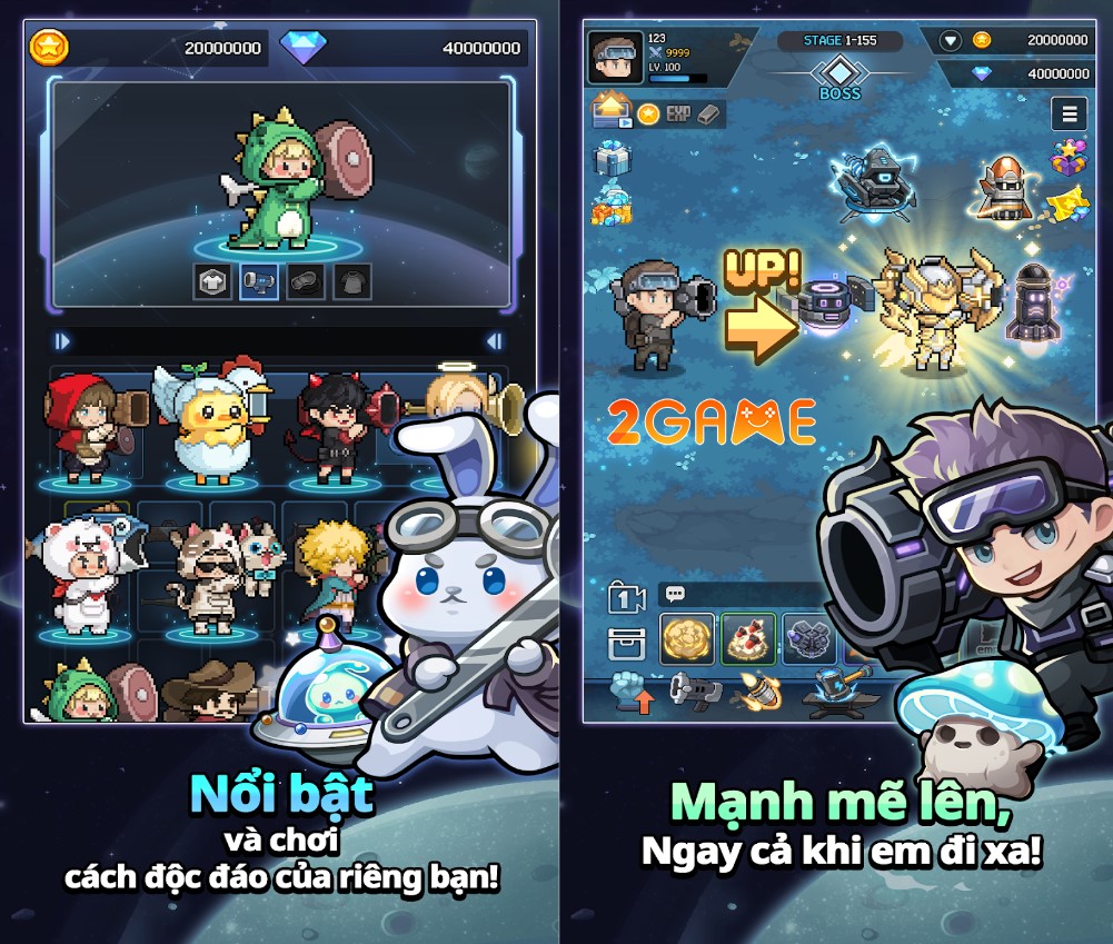 game nhập vai nhàn rỗi Cannon Shooter: Dot Idle RPG (Pháo Thủ: RPG Nhàn Rỗi Chấm)