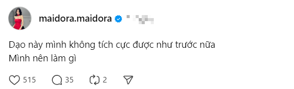 Mai Dora cập nhật dòng trạng thái khiến cộng đồng lo ngại, nhiều bình luận đưa ra giải pháp mang tên "VT"- Ảnh 1.