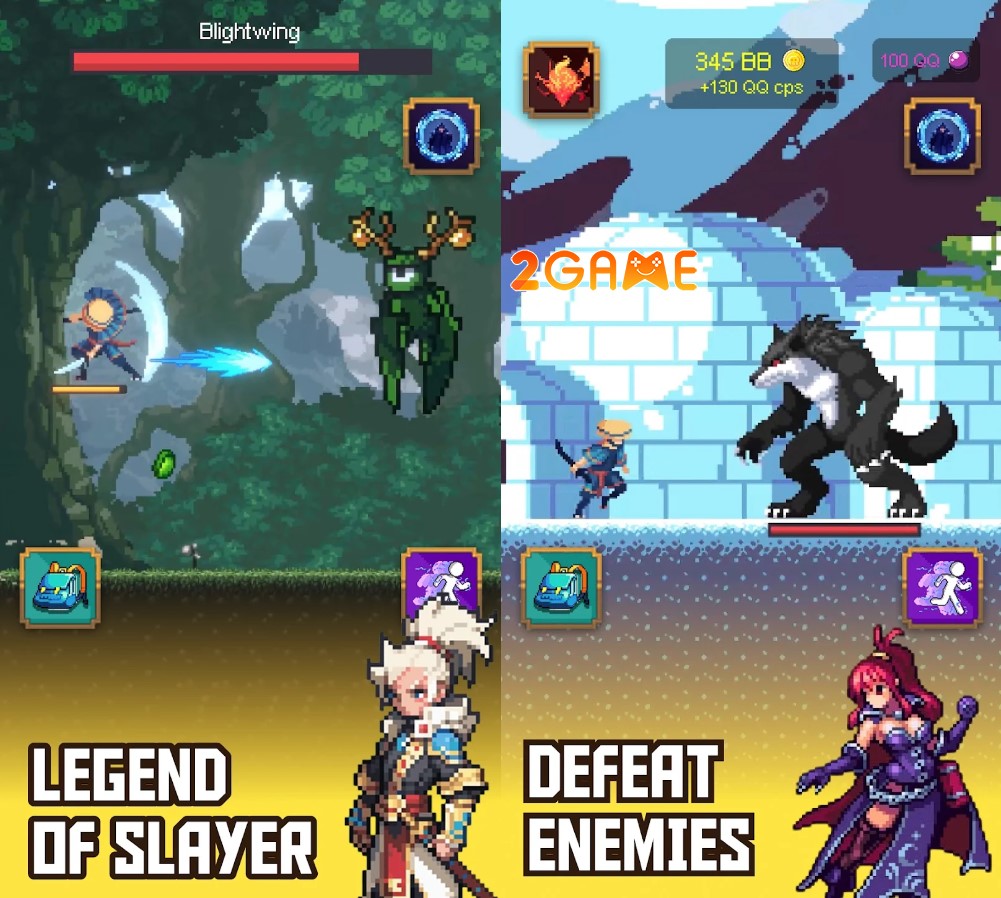 game nhập vai đi cảnh Legend of Slayer: Pixel RPG