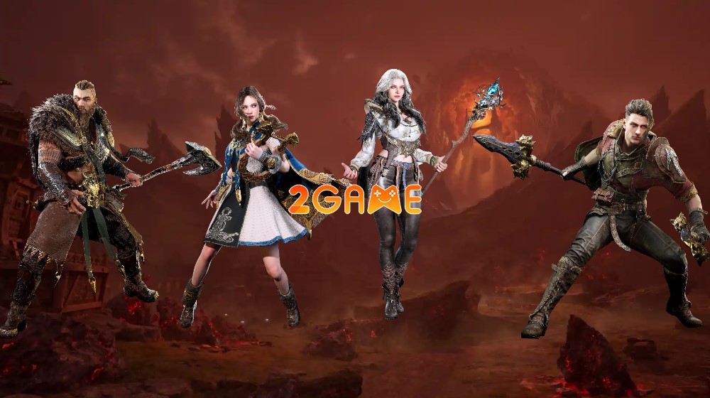 Berserker, Warlord, Volva, Skald là 4 lớp nhân vật (class) trong game MMORPG Legend Of Ymir