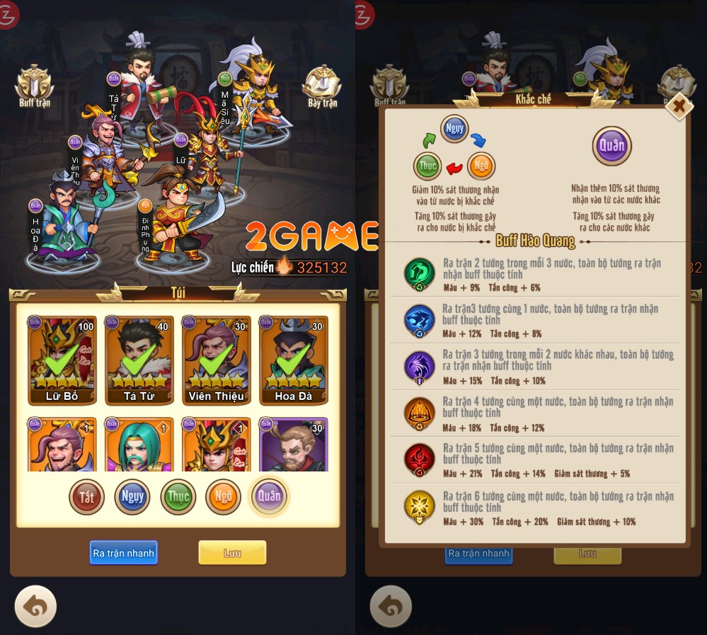 game nhập vai nhàn rỗi Tam Quốc Tam Anh 3Q Gzone