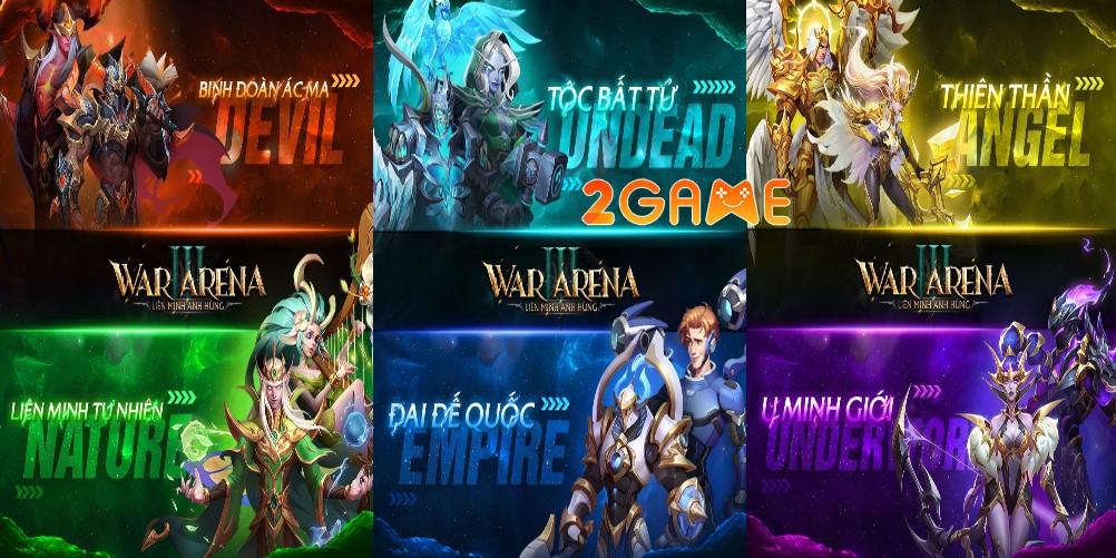 game thẻ tướng chiến thuật War 3 Arena VTC Mobile