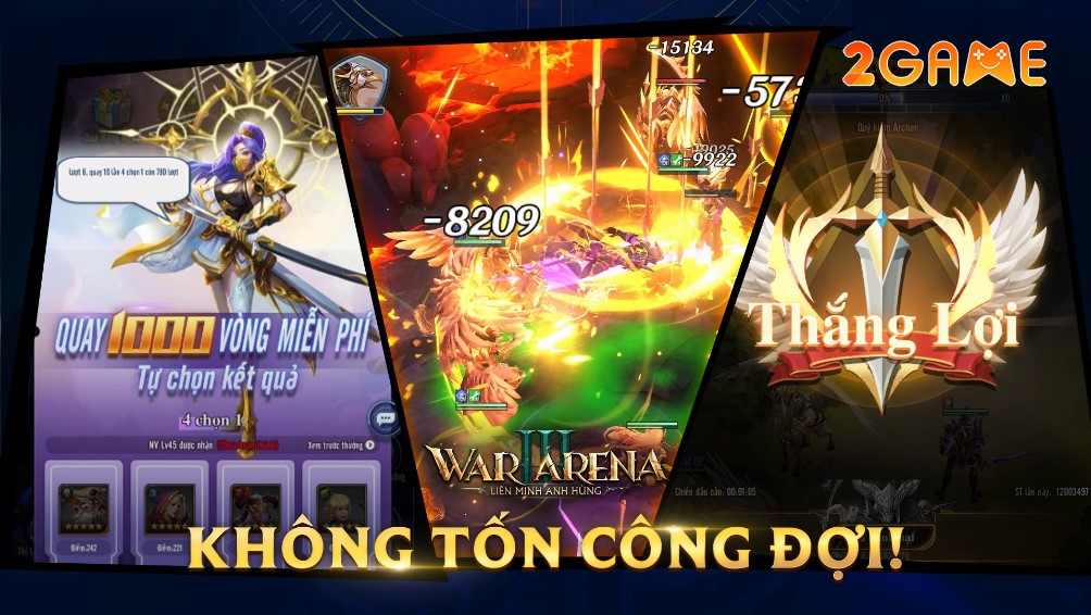 game thẻ tướng chiến thuật War 3 Arena VTC Mobile