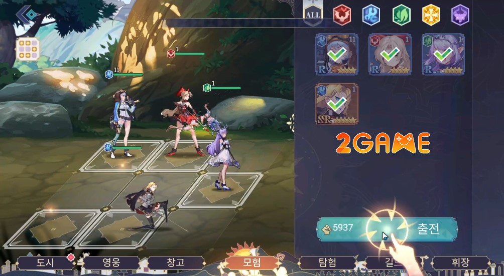 game đấu tướng chiến thuật Crystal of Worlds: Air Witches