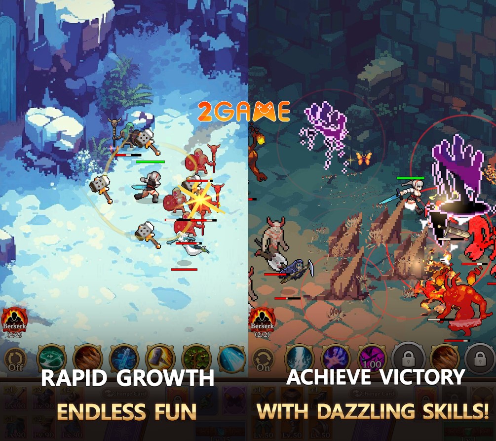 game nhập vai nhàn rỗi mở rương Dungeon Sisters: IDLE RPG (던전 시스터즈 : 픽셀 방치형 RPG)