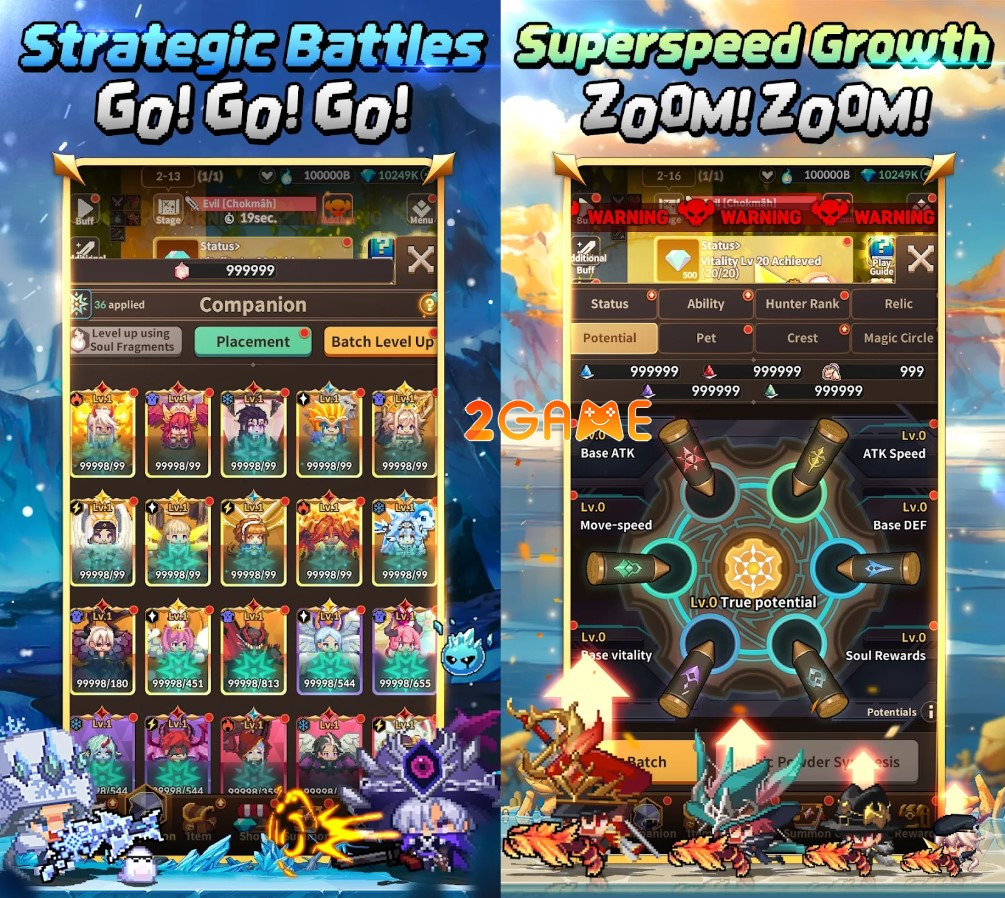 game nhập vai nhàn rỗi Hunter’s Trigger: Idle RPG  Super Planet