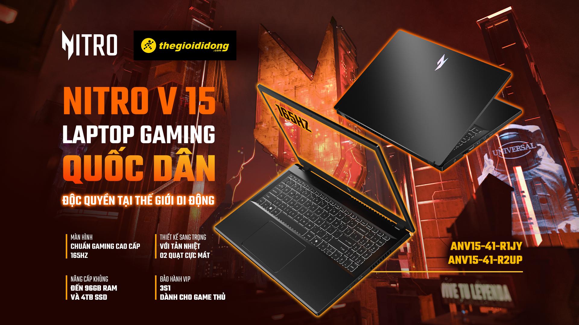 Acer Nitro V 15 AMD: Gaming cốt lõi, hiệu năng bứt phá, nâng cấp cực khủng- Ảnh 1.