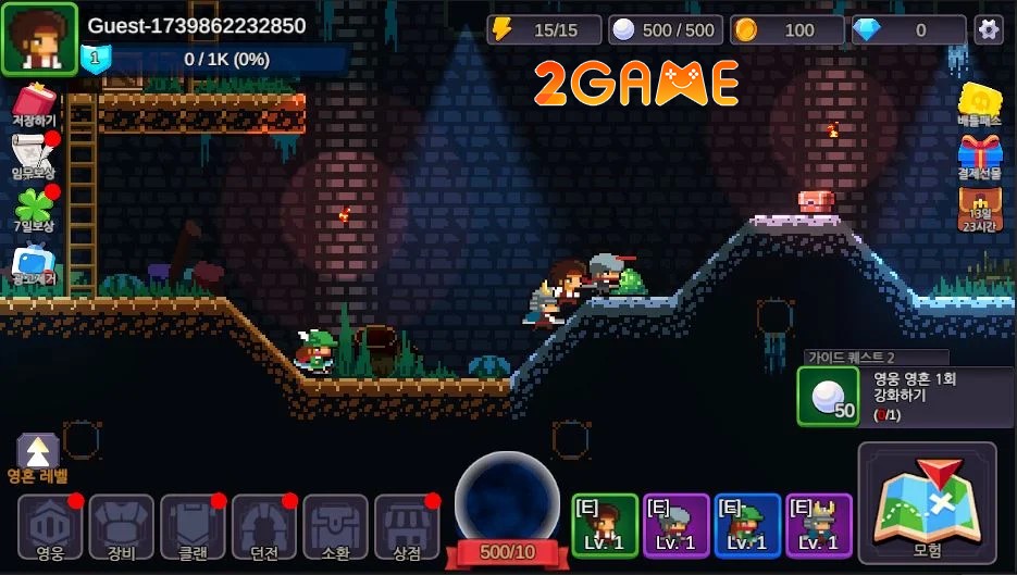 game nhập vai hành động roguelike Pixel Clan: Dungeon Squad