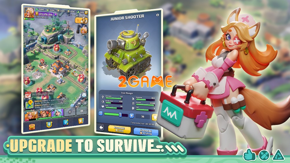 Tiny War: Survival Express game sinh tồn chiến lược xây dựng căn cứ