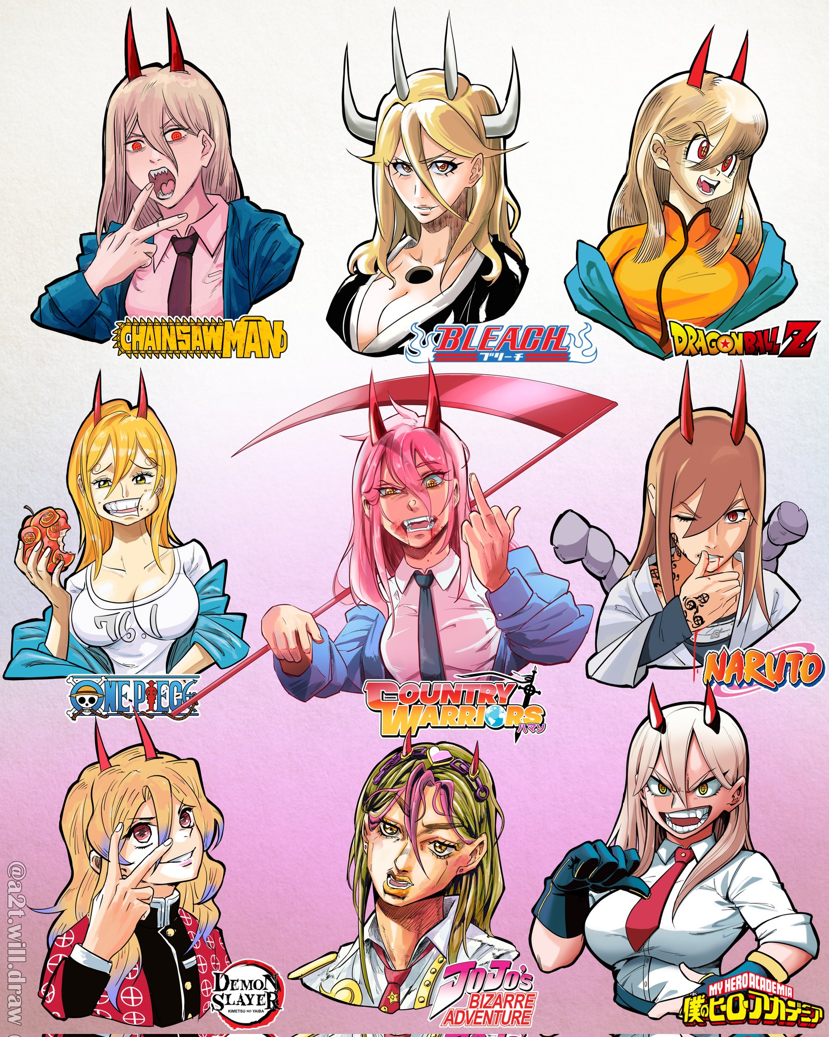 Các mỹ nhân anime trông như thế nào nếu được thiết kế bởi các mangaka khác- Ảnh 10.