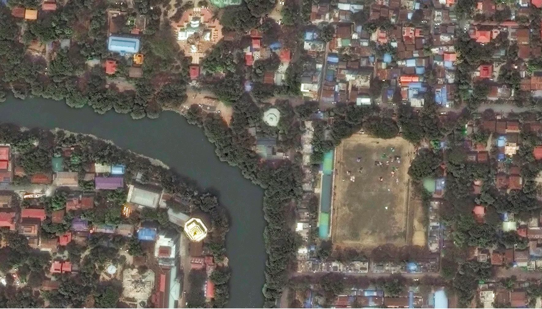 Bộ ảnh trước - sau hé lộ sức tàn phá của động đất Myanmar nhìn từ vũ trụ- Ảnh 8.