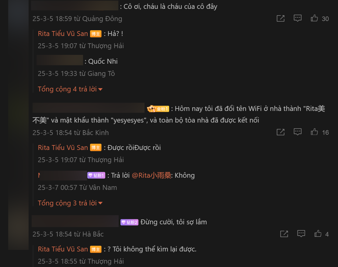 Bình luận của fan lại khiến nữ MC