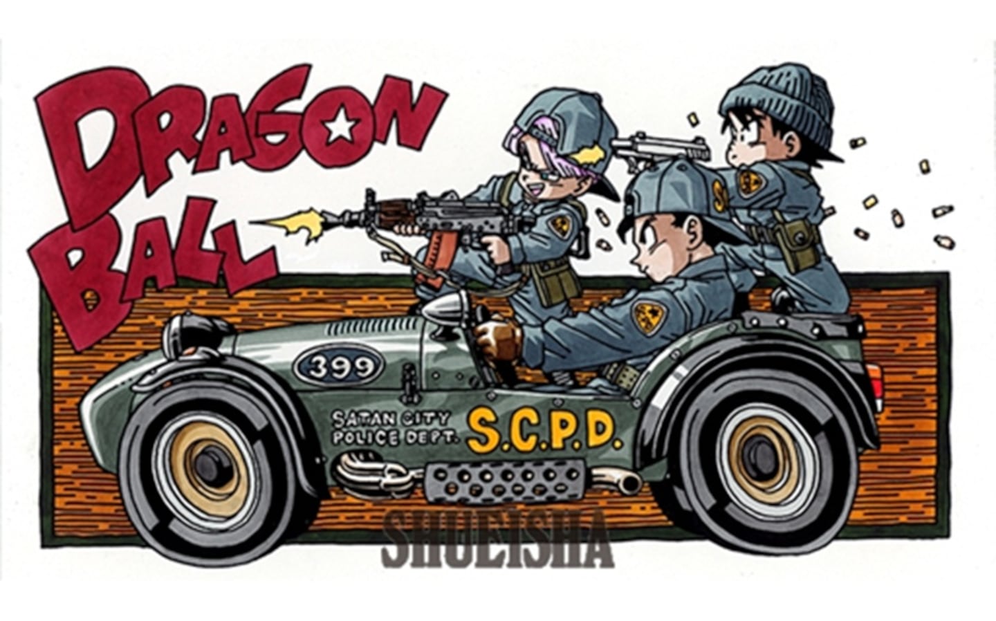 Bản vẽ chưa từng công bố của cha đẻ Dragon Ball từ 32 năm trước cho thấy con trai Goku là những tên côn đồ- Ảnh 1.